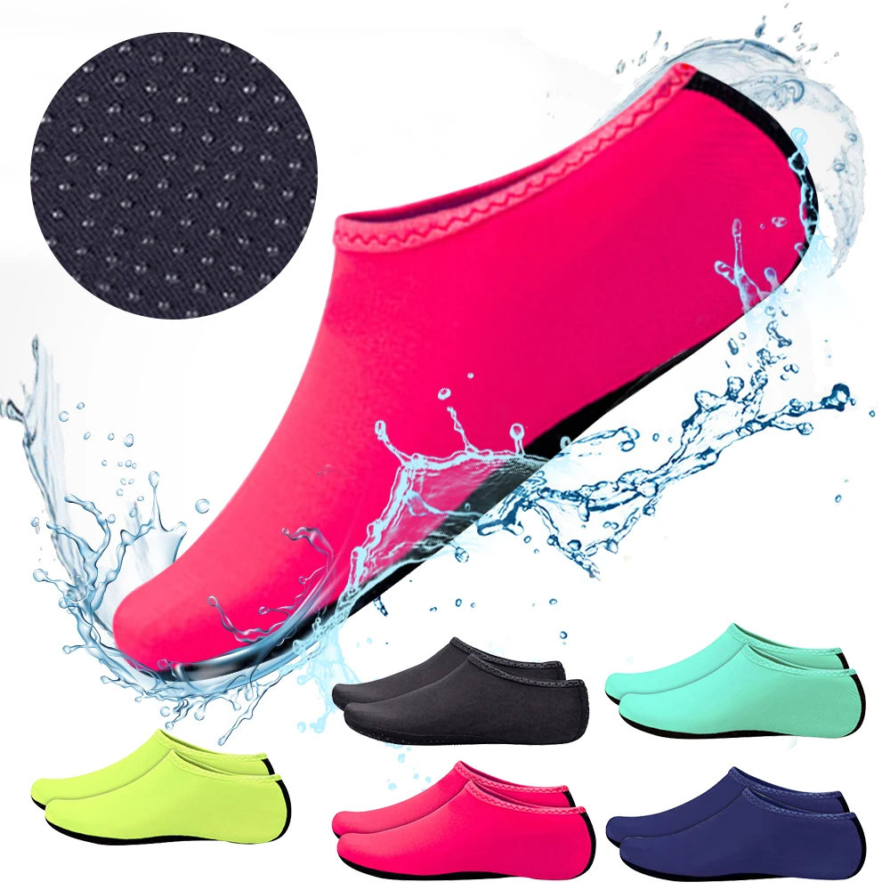 Water Shoes For Womens Mens Summer Barefoot Shoes Quick Dry Aqua Socks For Beach Swim Yoga Exercise Aqua Entertainment Socks 