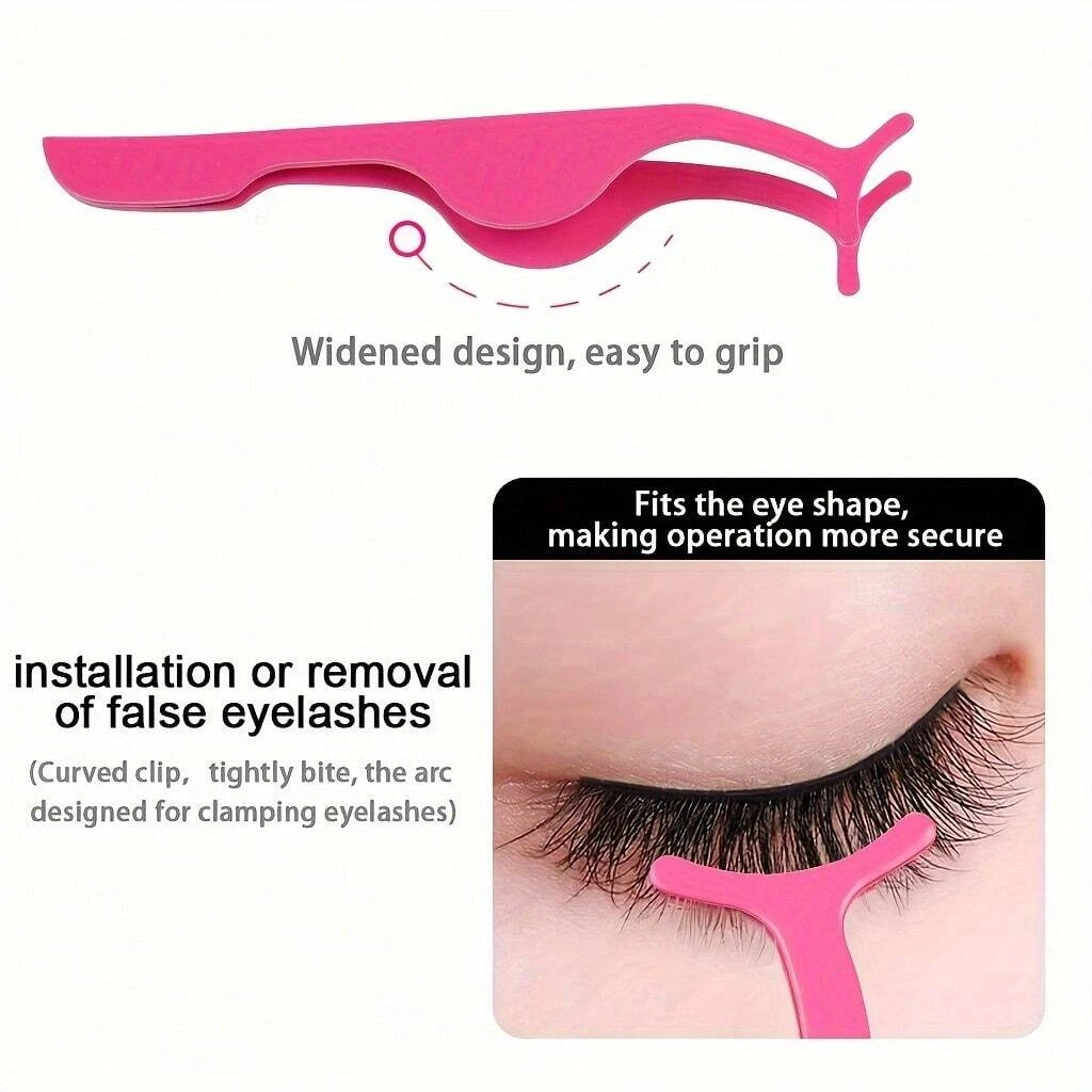 3 ชิ้นพร้อมกล่อง, แหนบปลายโค้ง, Lash Curler และแปรงขนตา, การผสมผสานแหนบโค้งและ Curved Lash Curler เพื่อดีกว่า