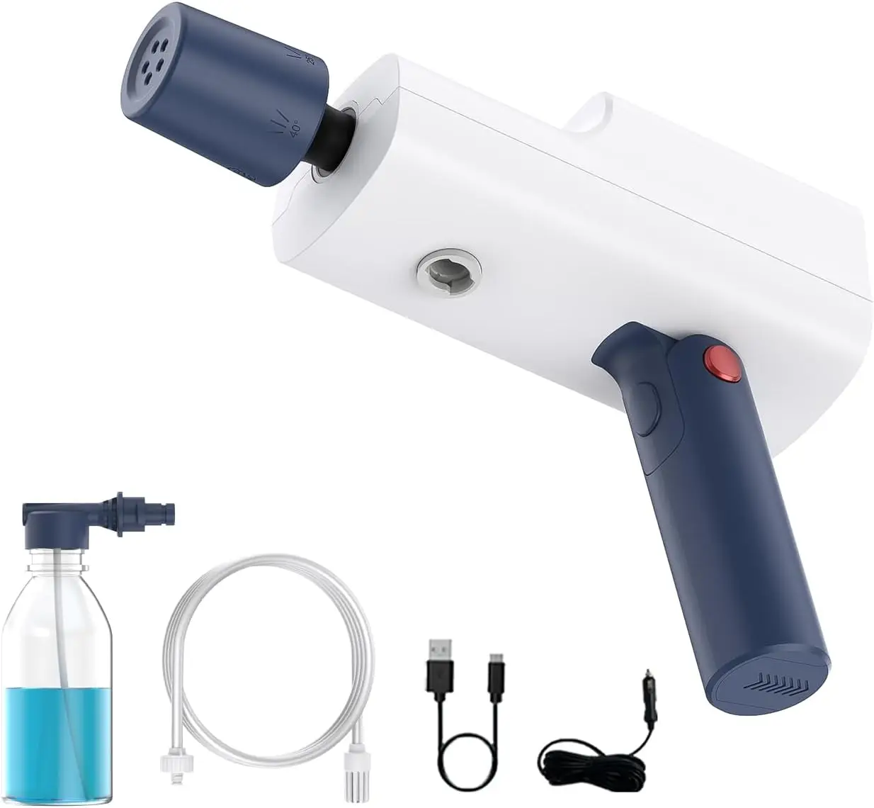 

Беспроводной пистолет для мойки высокого давления, насадка 5-в-1, зарядка типа C, шланг 1,7 МПа, 16,4 фута, для очистки патио в саду автомобиля