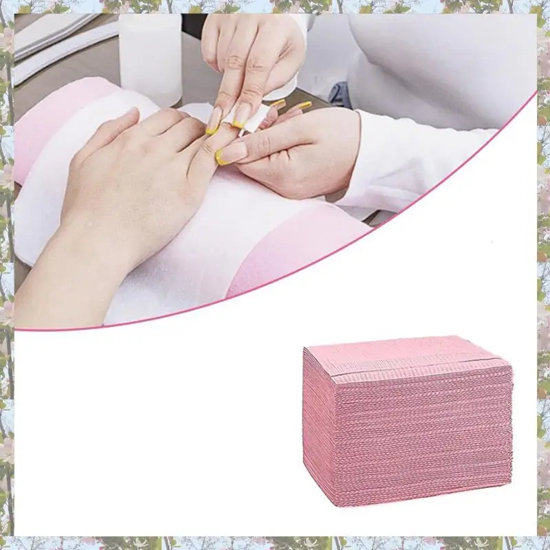 T84C-250PCS 일회용 네일 아트 테이블 타월 매트 13X17 인치 방수 네일 아트 매트 종이 시트 클린 패드 문신 핑크