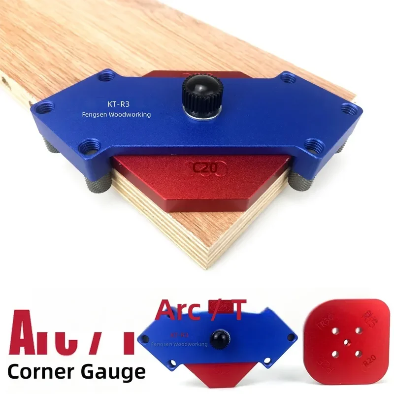 Woodworking Arc Positioning Template KT-R3 Fillet R Corner Semicircular Plate Milling Machine Corner Fixture Precision Tool