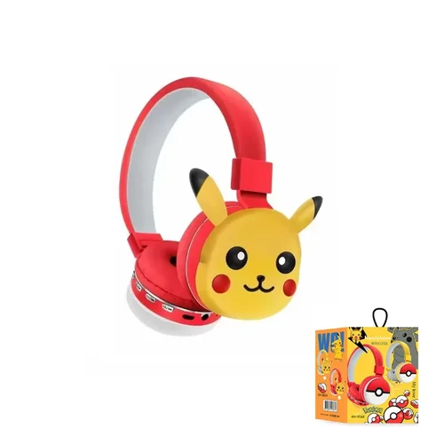 Imagen 2 del producto Nuevos auriculares Bluetooth de bolsillo Monster Pikachu, auriculares inalámbricos con dibujos animados de Anime, auriculares de alta calidad con micrófono de regalo