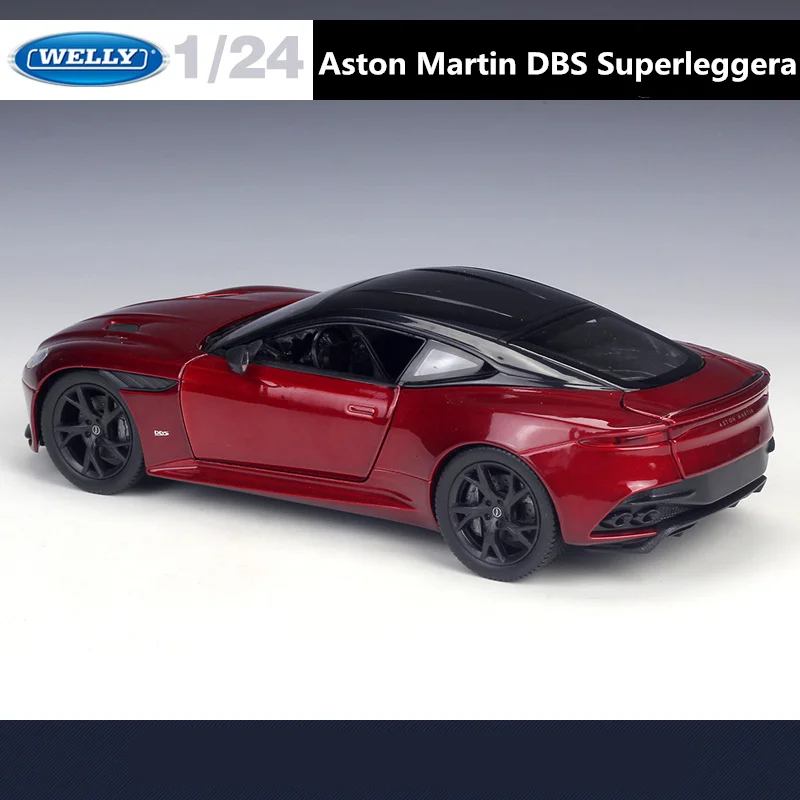 Welly 1:24 Aston Martin DBS Superleggera Alloy Sports Car Model Diecast Racing Car Model Simulation Collection Toy Gift