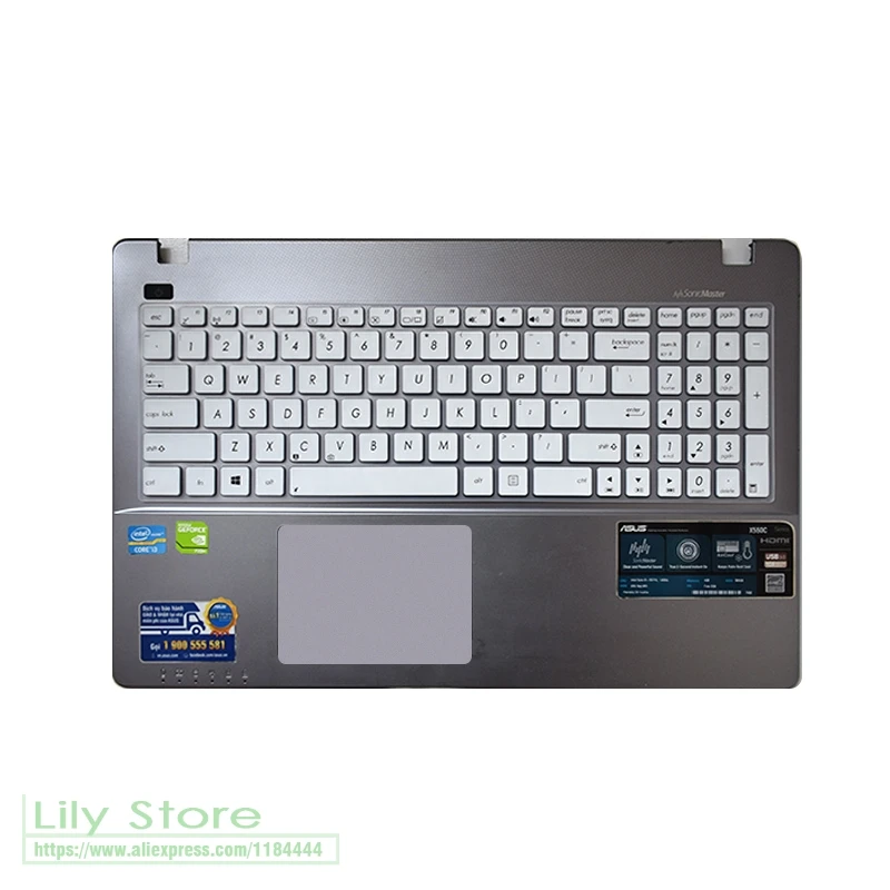 For Asus Q550 DX991C E56C D552C ZX50JX FX-Plus 4200 R513MD R752LD A53S A55 15 inch Silicone Laptop Keyboard skin Protector