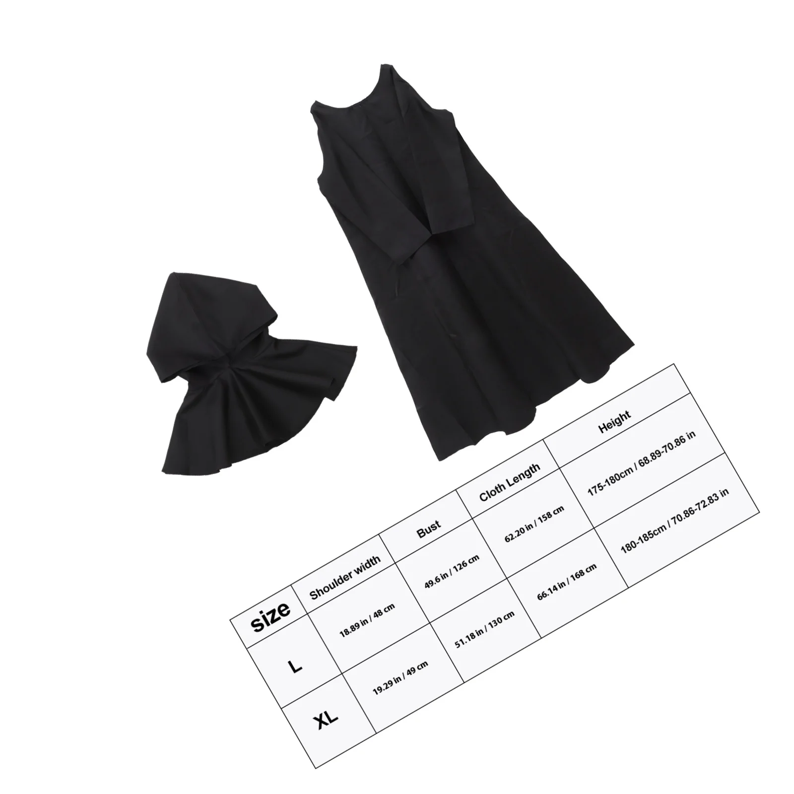 

Cosplay Halloween Renaissance Hooded Cloak Men Party Priest Priest Costume Costume Role Cloak With Hood Men Play Outfit