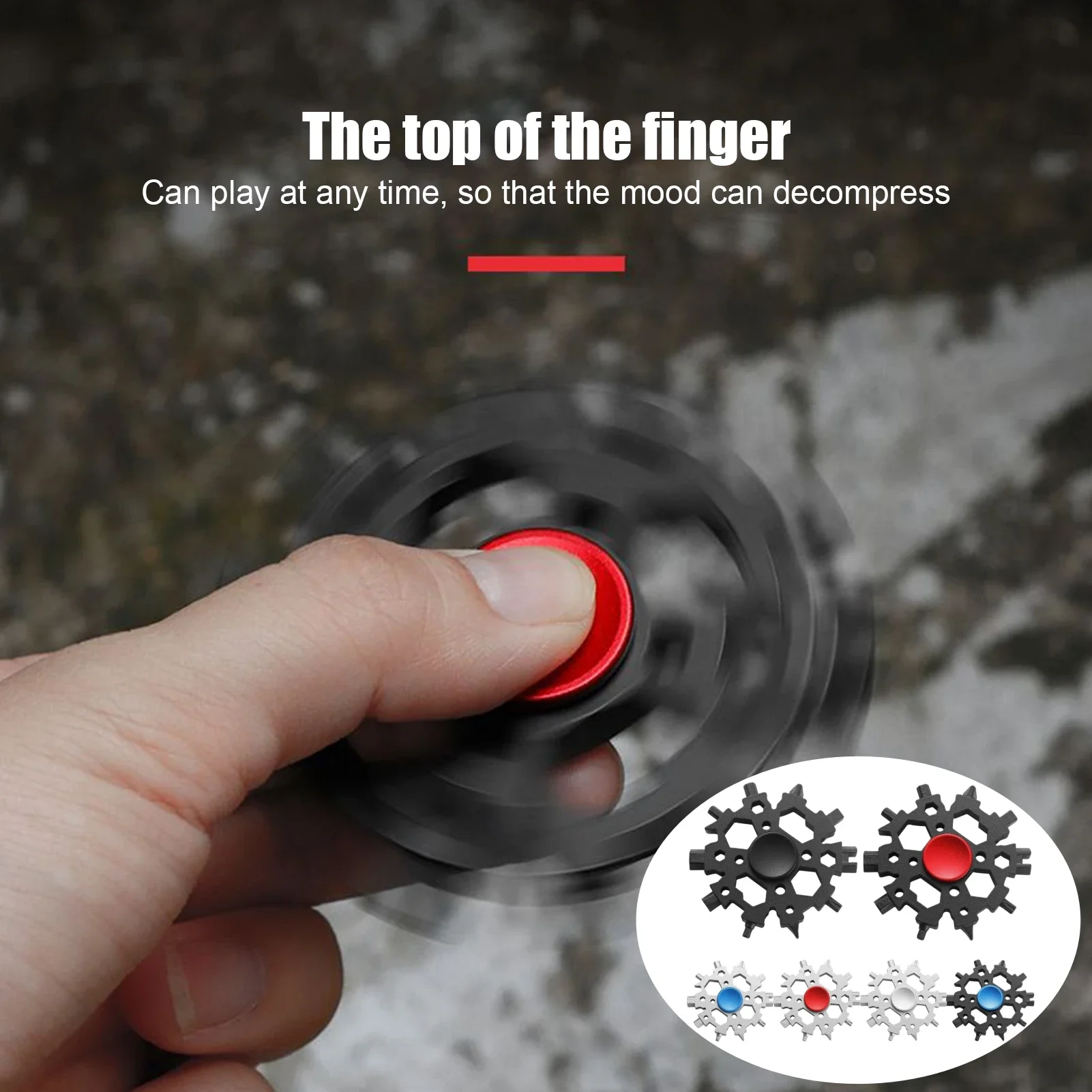 23-in-1 Remover Fingertip Spinner Snowflake Wrench Screwdriver Bicycle Maintenance Pocket Tool Portable Multifunctional Gadgets