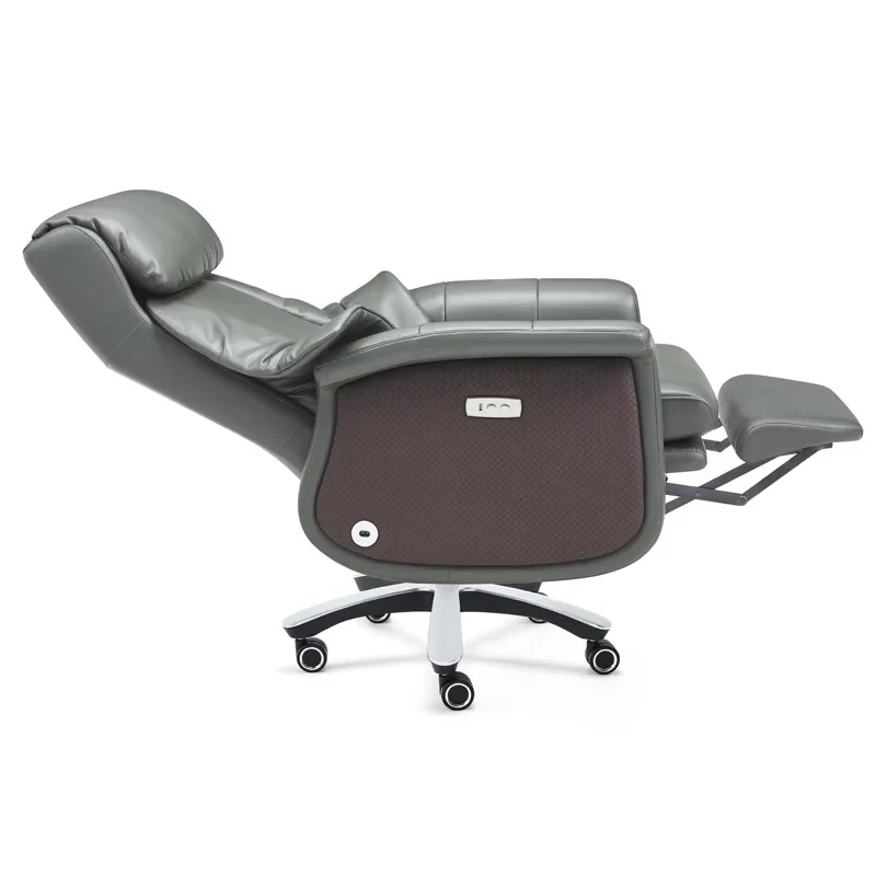Luxury, electric, executive chair, voice, smart, massage chair, genuine leather, boss