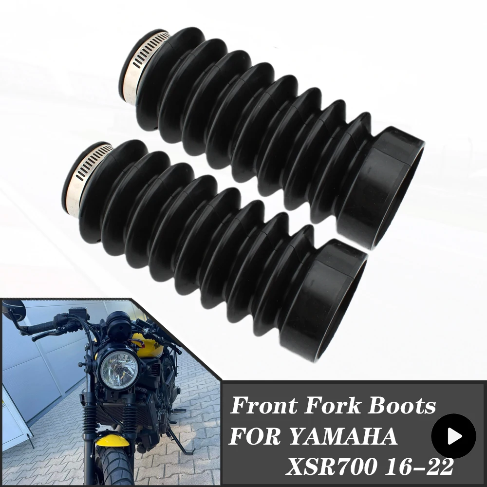 FOR Yamaha XSR700 XSR 700 16-22 Motorcycle Front Fork Boots Urban Pure Scrambler Gaiters Gators Boot Shock Protector Dust Rubber