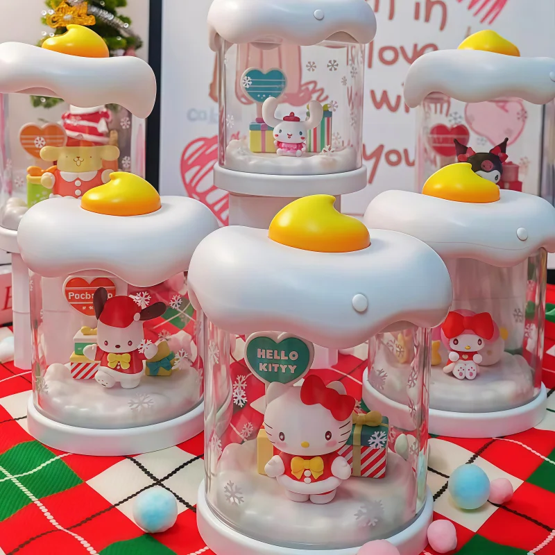 

Оригинальный рождественский подарок Sanrio: светильник-ночник Kuromi, Hello Kitty, Pompompurin, зимние свечи, игрушки-сюрпризы в закрытой упаковке