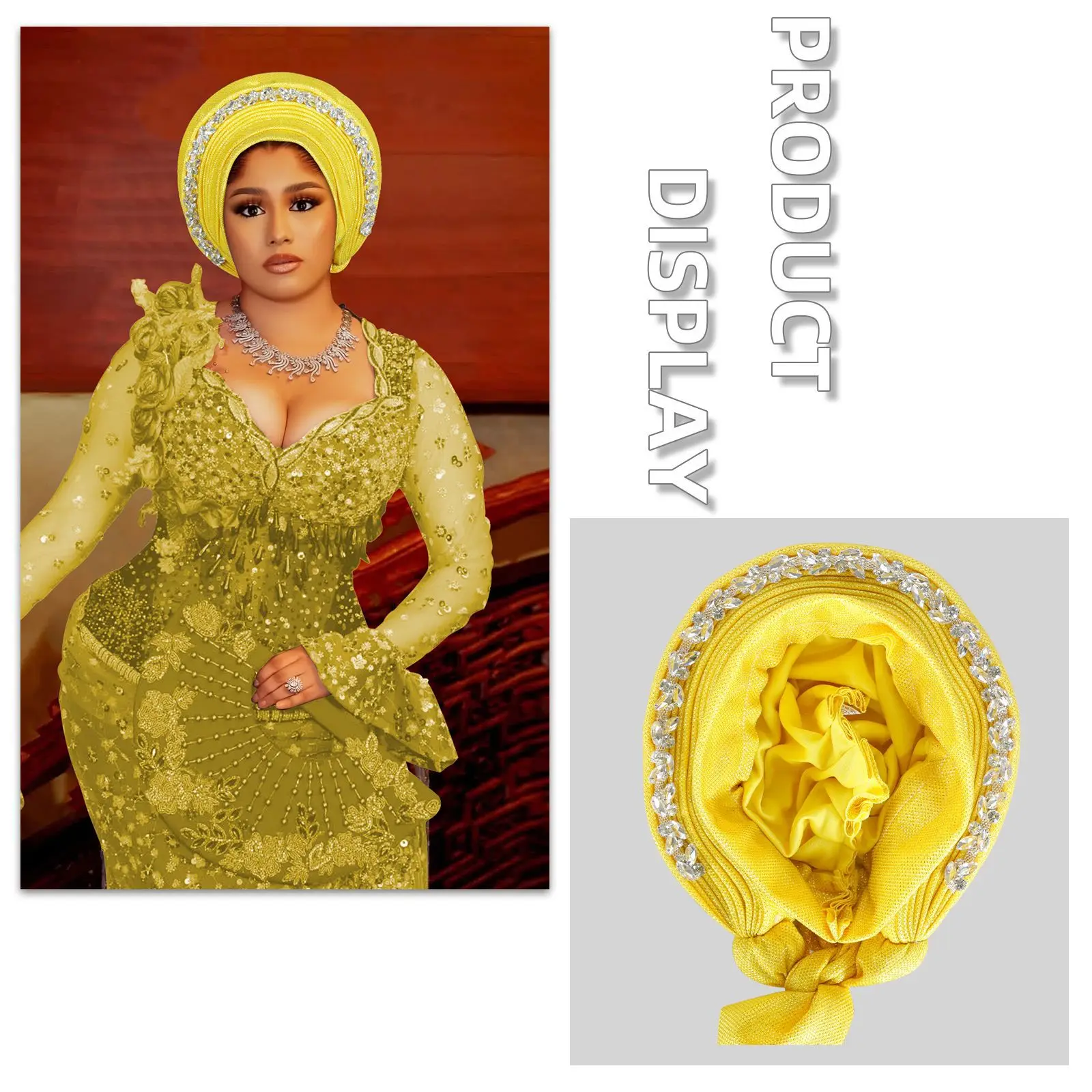 

African traditional South American Muslim black hat laminated one-ring drill pullover hat women