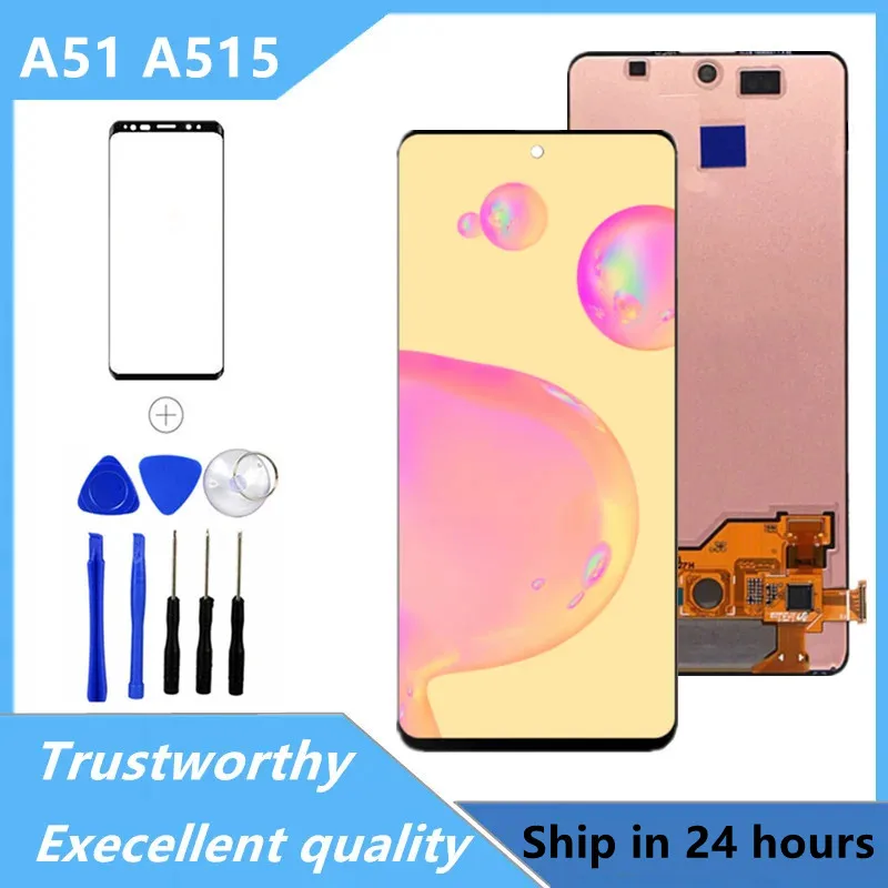 

For a51 Teseted For Samsung A51 A515 LCD A515F A515F/DS A515FD A515FN/DS LCD Display Touch Screen Digitizer