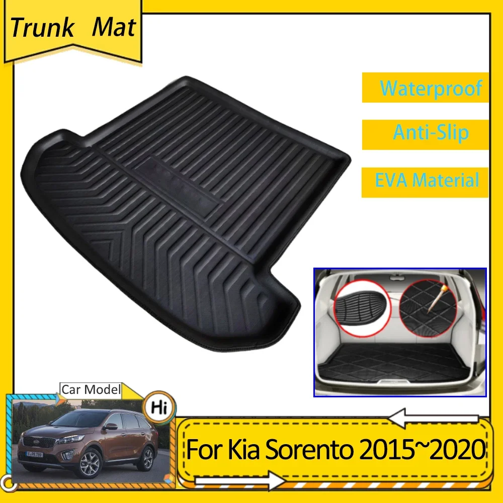 

Trunk Mats for Kia Sorento UM MK3 KX4 2015~2020 2017 Rear Cargo Boot Floor Pads Protector Waterproof EVA Carpet Car Accsesories