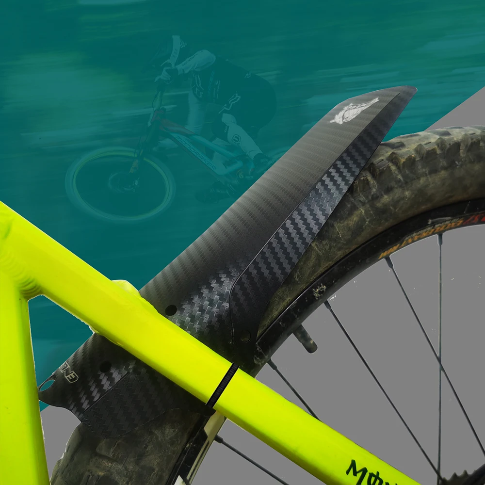 Bicycle Fenders Color Carbon Fiber Universal Mtb Road Bike Mudguard Dh Drop Mtb Bike Wings Mud Guard  Fender Cycling Accessories