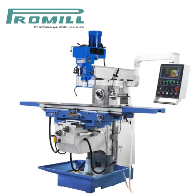 HCY Features Turret Milling Machine XL6336 Servo for Metal Working Milling Machine with 90°Head Swivel