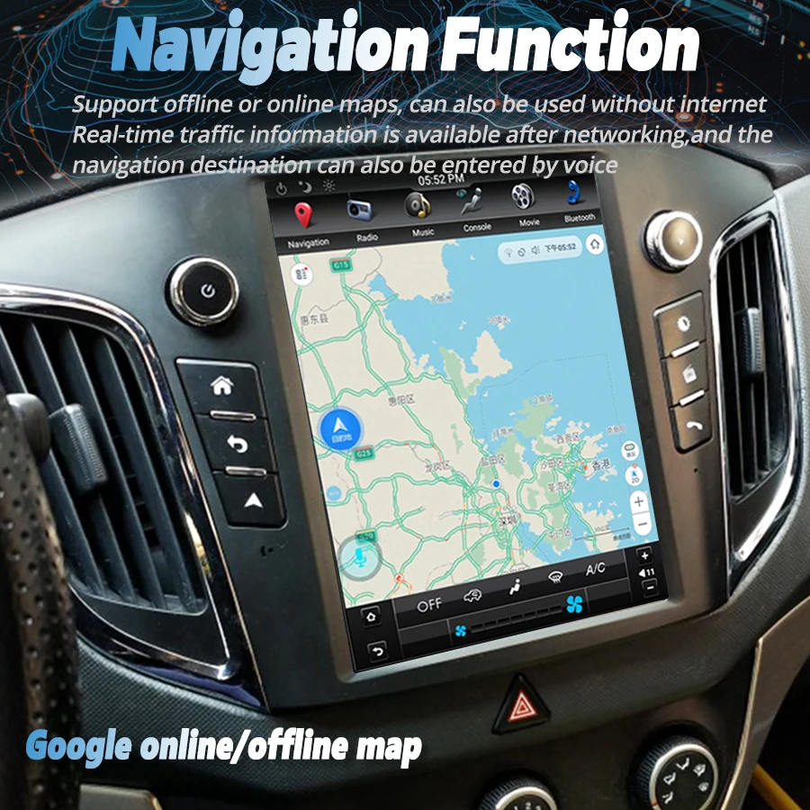 Pantalla IPS Vertical Android 14 reproductor de vídeo Radio para Hyundai Creta Ix25 2015-2019 Carplay 4G coche Multimedia GPS 2din Autoradio