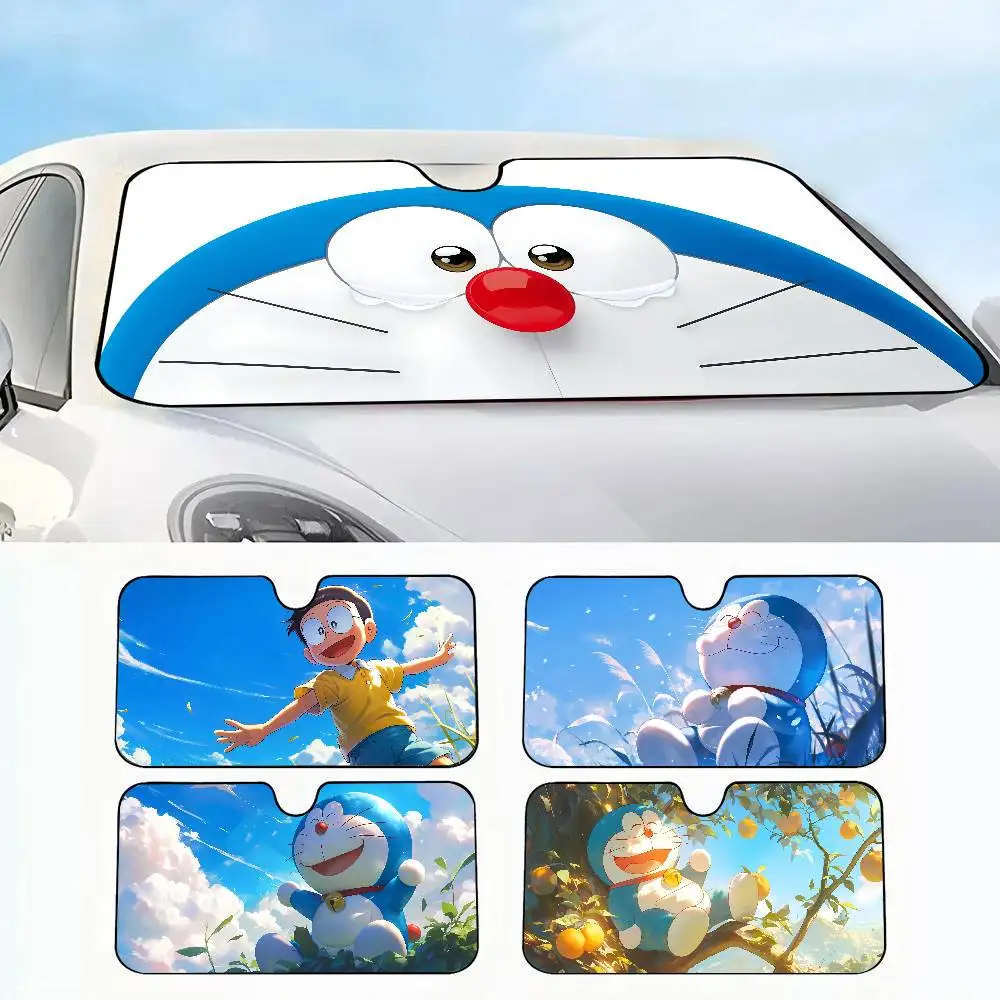 

Cartoon D-Doraemons Car SunShade Car insulation windshield sunshade, UV blocking sunshade protector