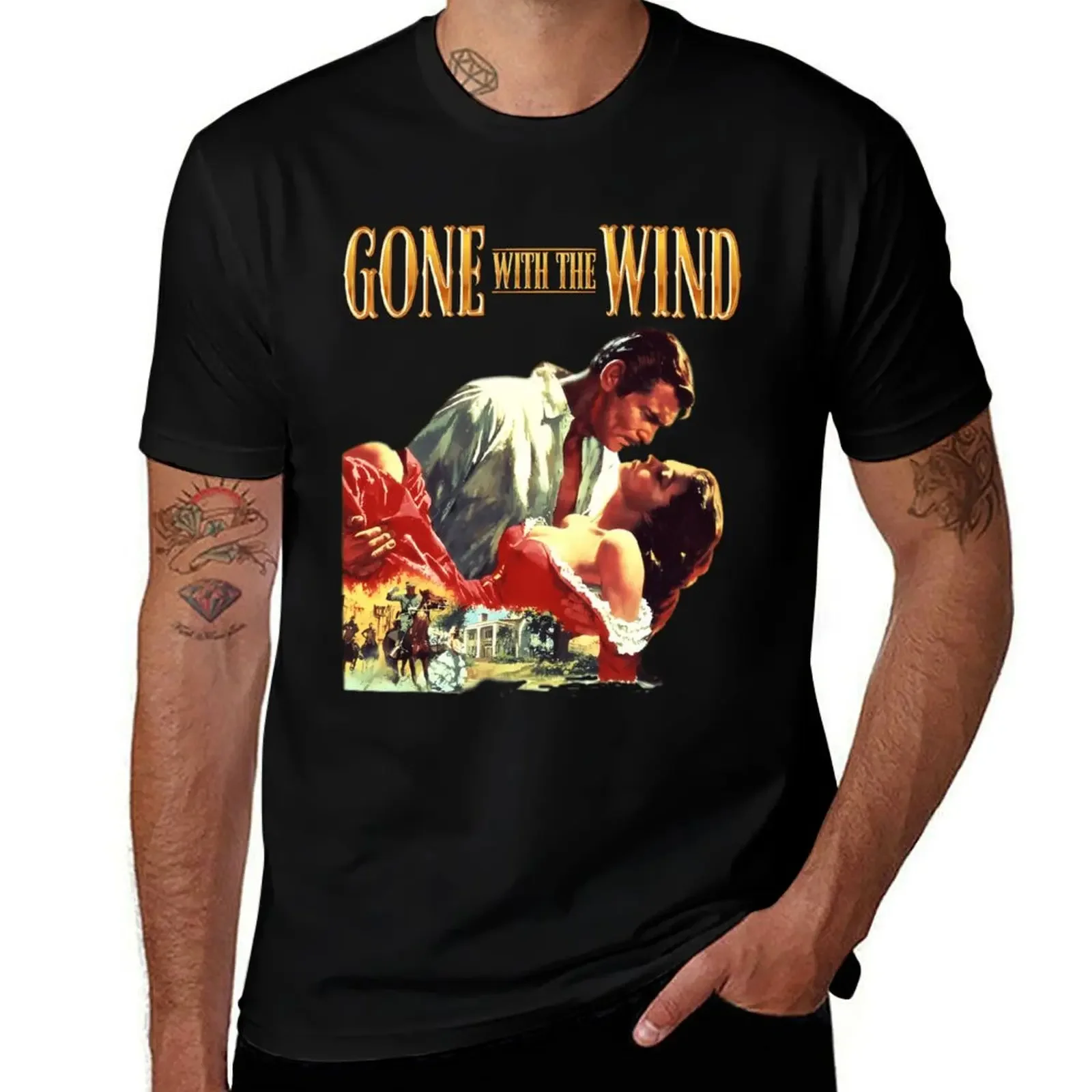 Gone With The Wind T-Shirt quick-drying oversized plain white t shirts men