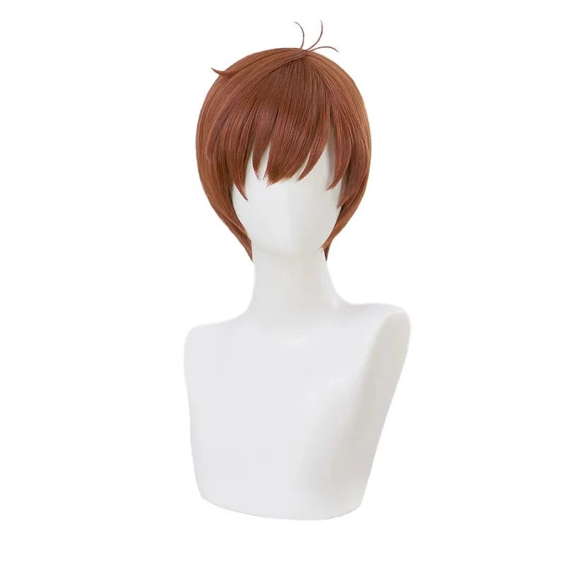 2025 enen في المخزون أنيمي لذيذ في الزنزانة تأثيري DokiDoki شعر مستعار الرجال البني الشعر القصير Chilchuck Tims الحرة واي فاي