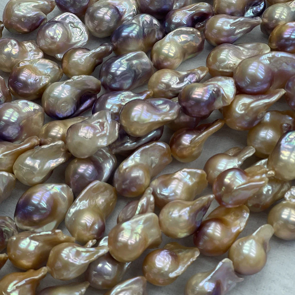 Flameball Natural Freshwater Purple Baroque Loose Pearls DIY Jewelry Making Beads for Necklace Earrings Bracelet Accessories