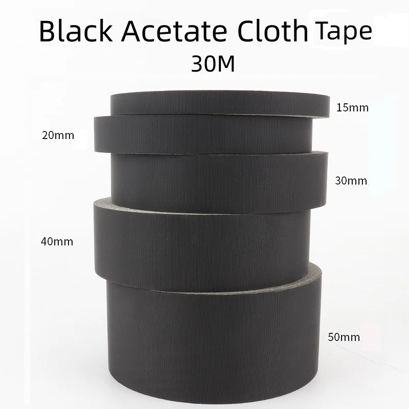 

1PCS Black Acetate Cloth Single-sided Adhesive Tape Wire Bnding High Temperature Resistance Tape For Electric Phone LCD Repair