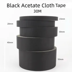 1PCS Black Acetate Cloth Single-sided Adhesive Tape Wire Bnding High Temperature Resistance Tape For Electric Phone LCD Repair