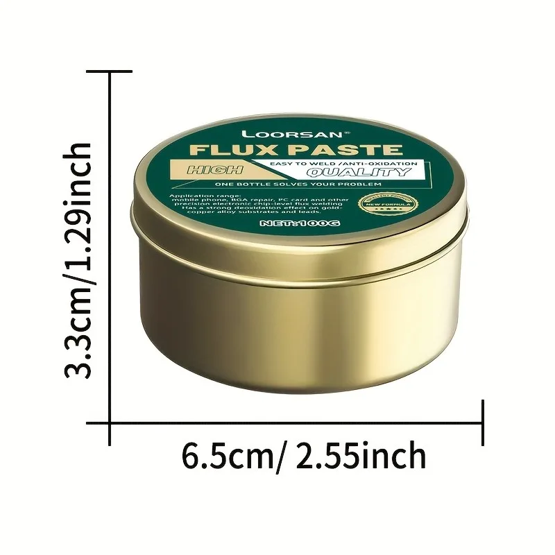 معجون لحام الصنوبري عالي النقاء: خالي من الأحماض، لحام قوي للفولاذ المقاوم للصدأ/النحاس/الحديد وألواح البطارية