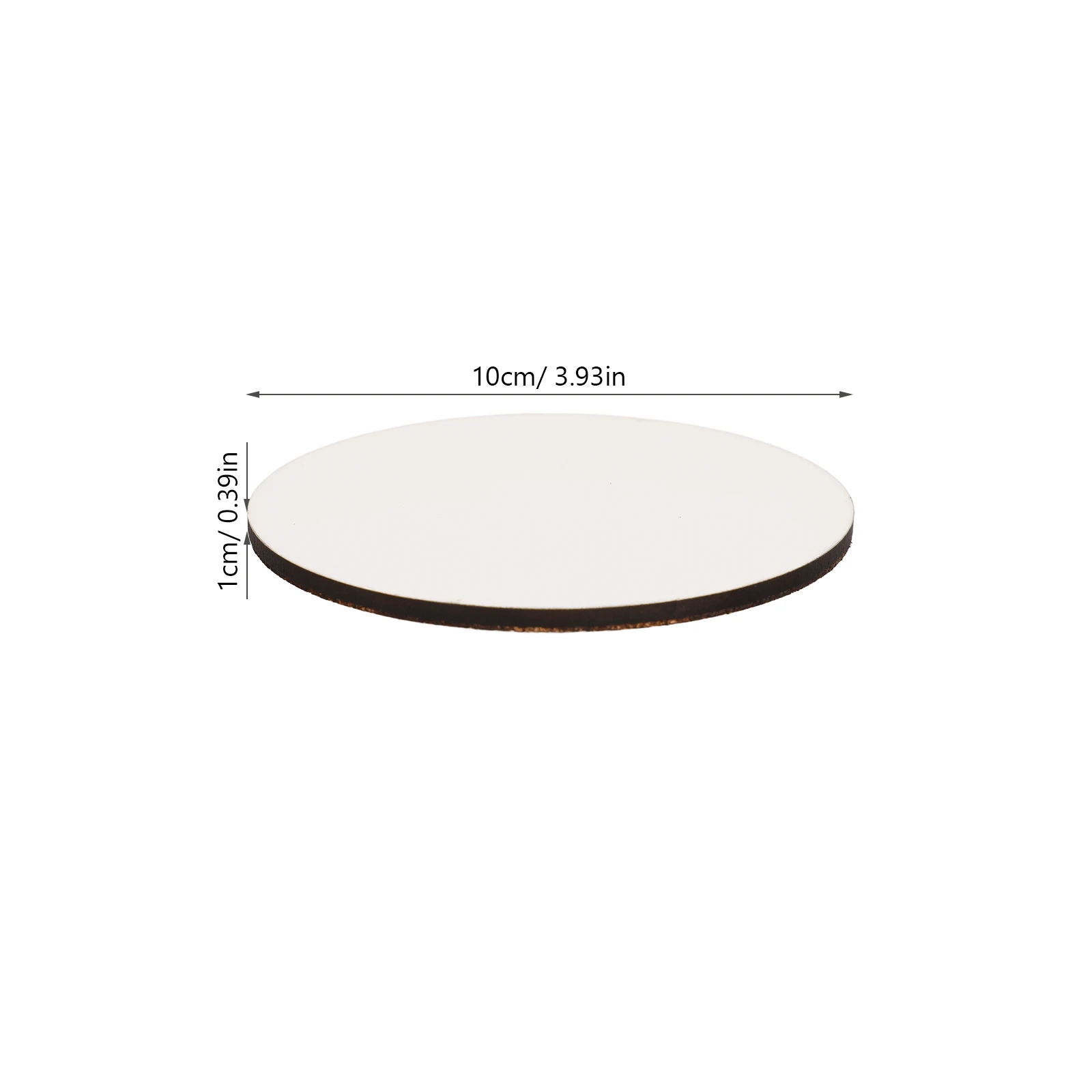 

10pcs Sublimation Blank Coasters Diy Wooden Cup Pads Smooth Surface Long-Lasting Patterns Anti-Slip Car Cup Mat Diy Sublimation