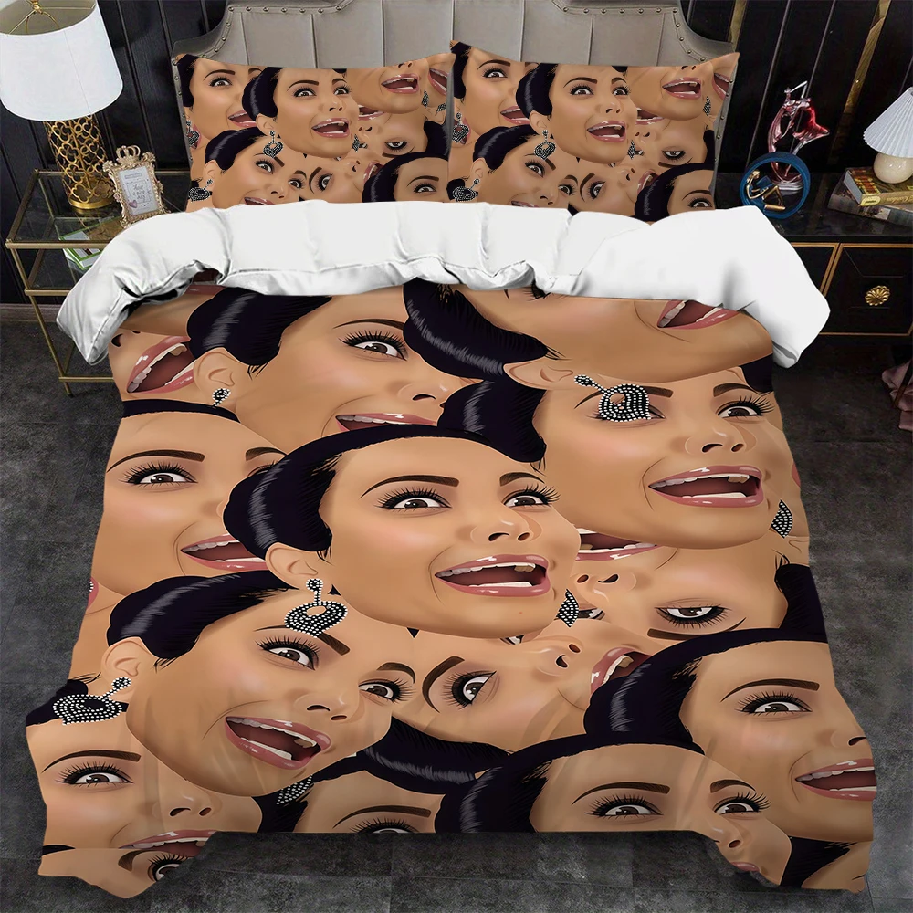 

Комплект постельного белья Kim K-Kardashian, 3 предмета, мягкий, летний, для студенческого общежития, дома, детской кровати, хит продаж