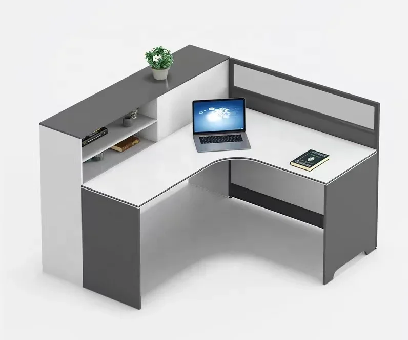 Wholesale hot selling screen office desk and chair combination of four people six booth staff desk furniture office station