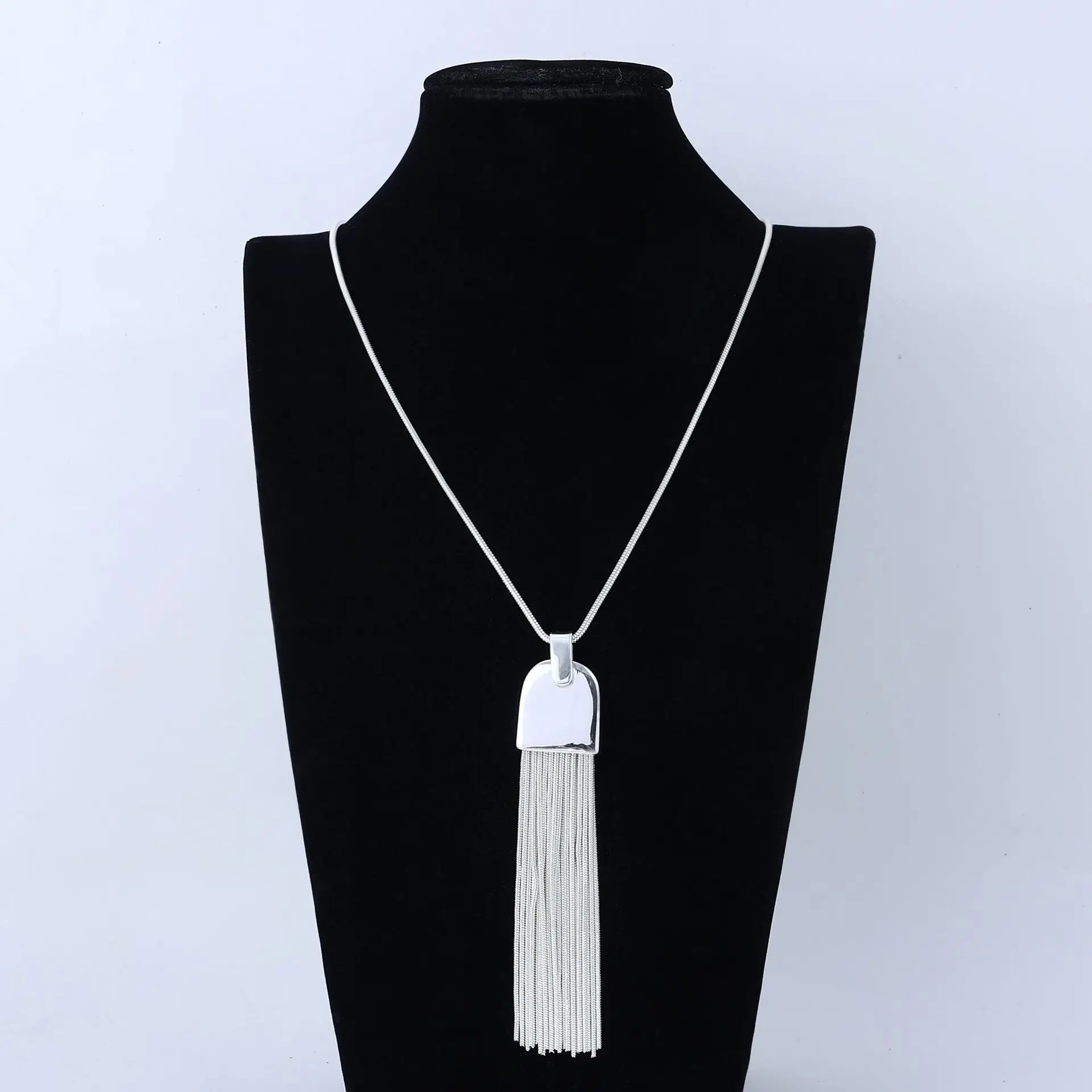 

Kaseakia Tassel Pendant, Simple Ins Style Women's Long Necklace, Sweater Chain Fashion Jewelry Accessories