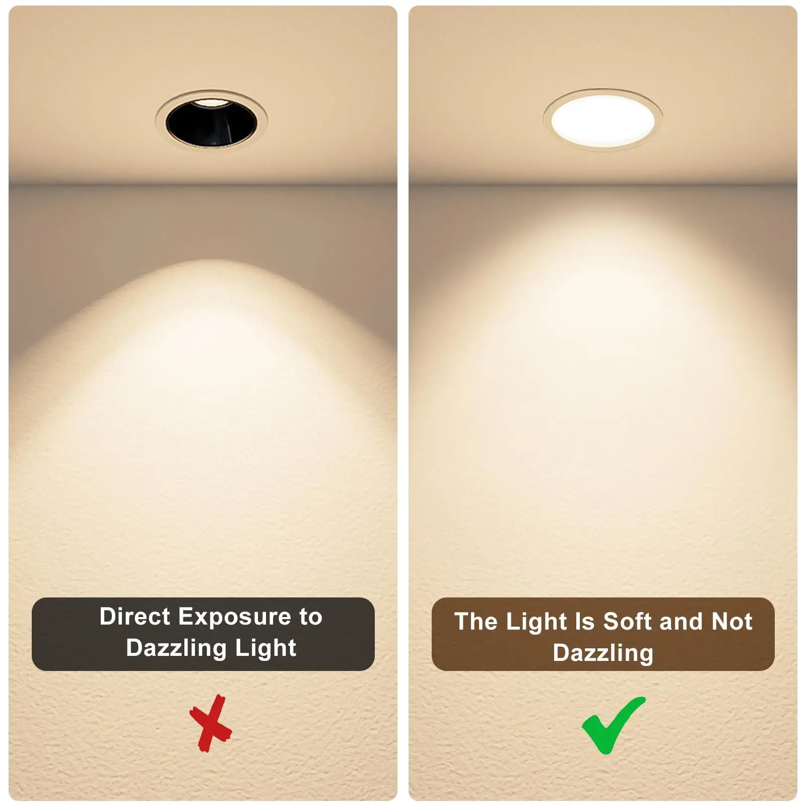 6 Pcs Spotlight Lampshade Diffuser 4 Inch White Covers Anti dazzling Downlight Accessories Ch Shade Replacement