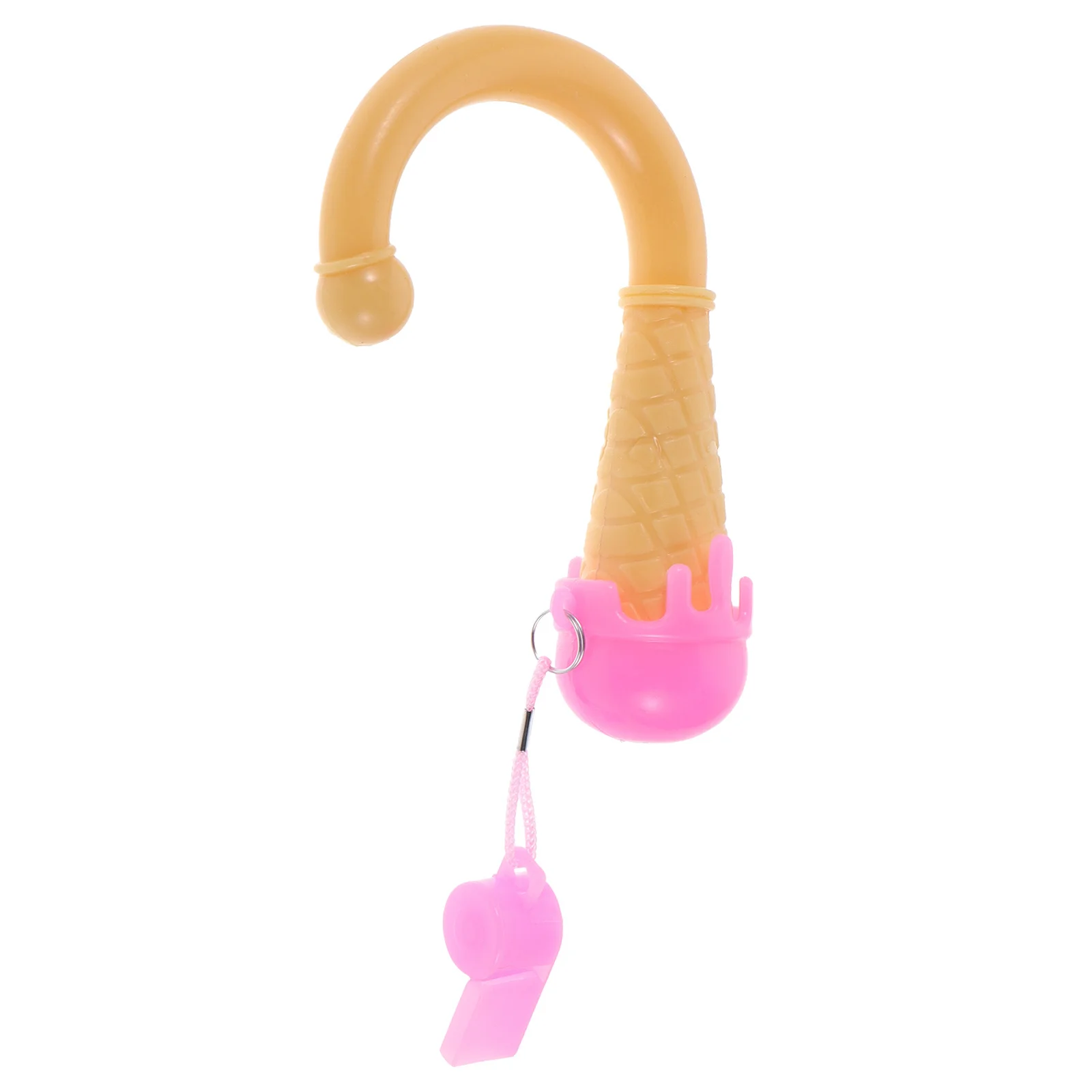 

Kids Ice Cream-Shaped Umbrella Handle Colorful Curved Grip Replacement Non-Slip Decorative Accessory for Children's Rain Gear