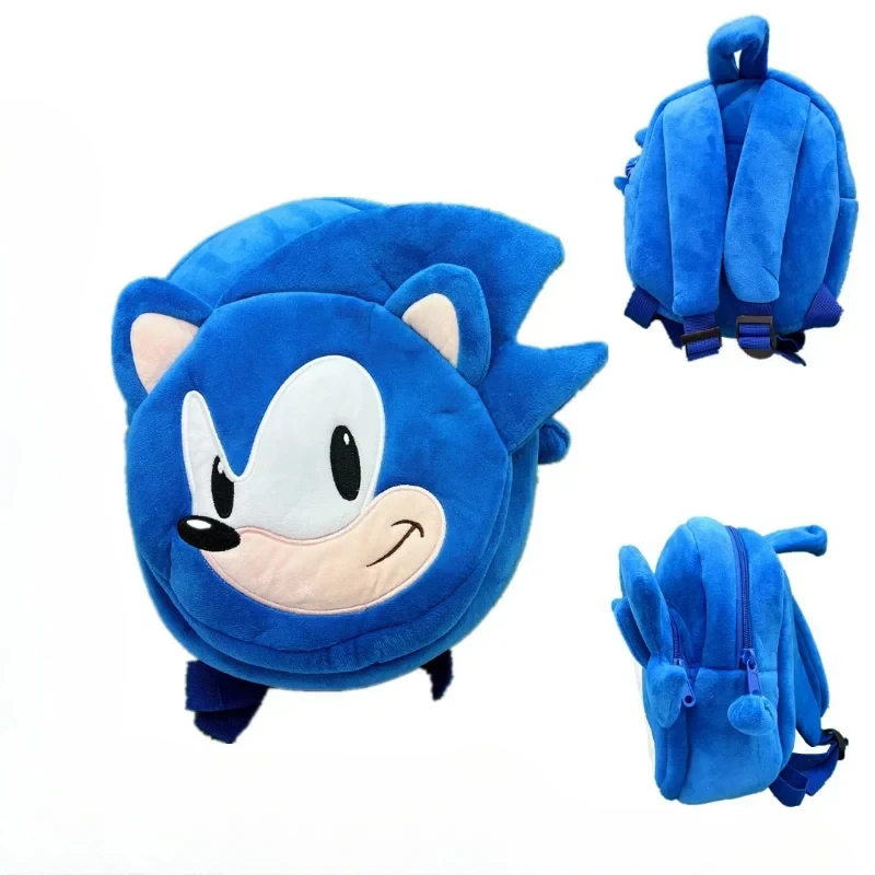 Hedgehog Sonic Backpack High Appearance Game Kindergarten Children Plush Coin Purse School Bag Anime Cartoon School Bag Mochila