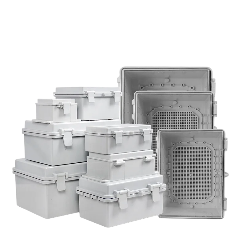 ABS New Material Waterproof Junction Box Outdoor Waterproof Box Plastic Distribution Box Power Switch Monitoring Terminal Box