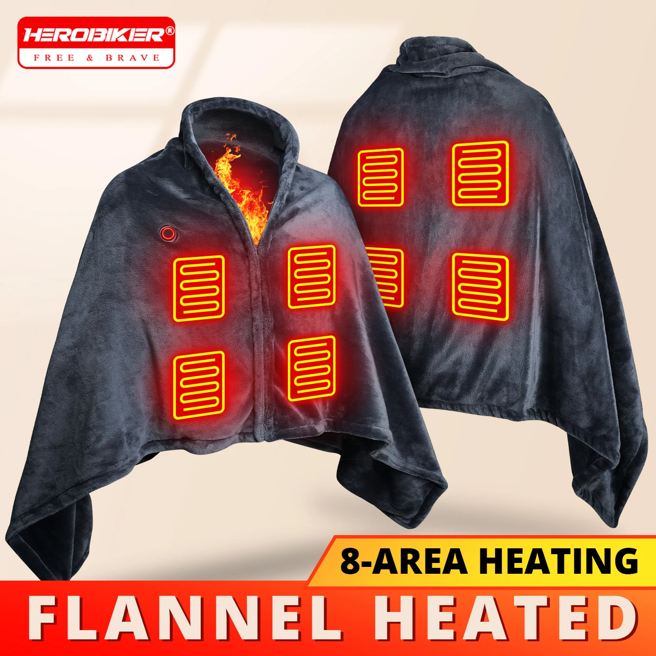 

Motorcycle Scarf Windproof And Cold Proof Shawl Electric Heated Shawl Blanket Autumn Winter Indoor And Outdoor Heating Products