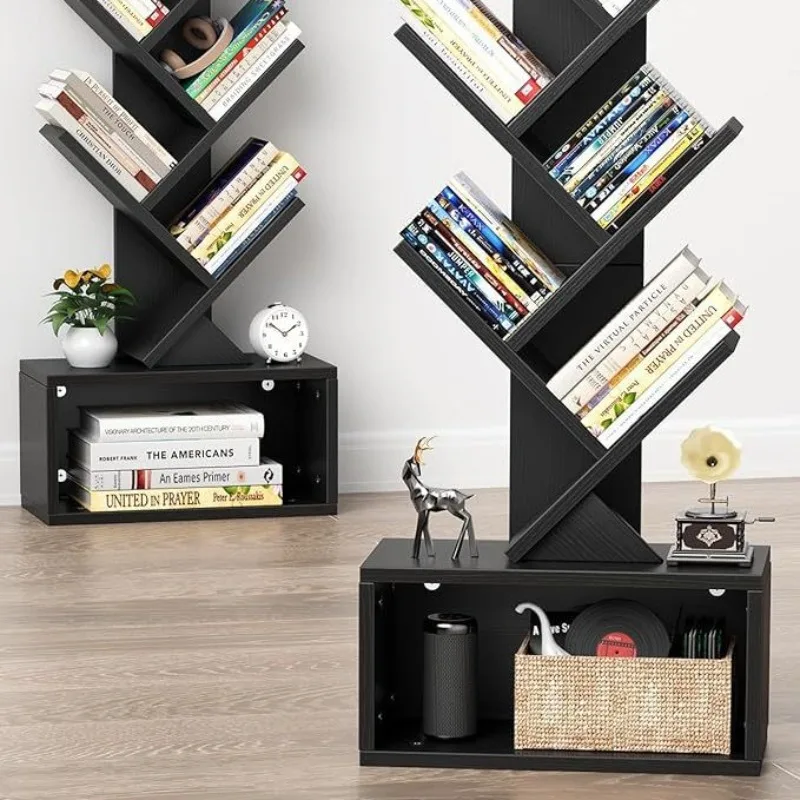 Bookshelf Floor lamp 6th floor shelf Tree storage lamp Source factory bookshelf
