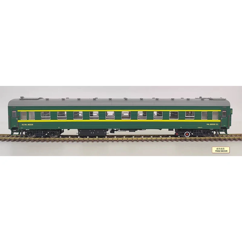 MTC HO 1/87 قطار نموذج YW22 عربة سيارة الركاب الجلد الأخضر سيارة الصلب النائم قطار لعبة مجسمة هدية