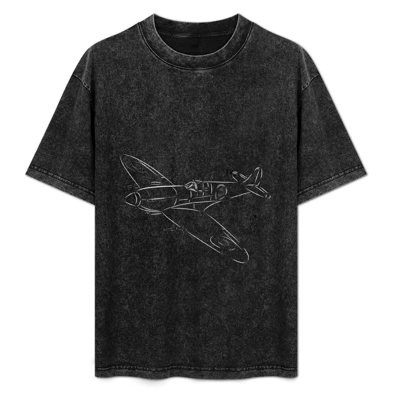 

Spitfire in White T-Shirt Casual Breathable Short Sleeve Top