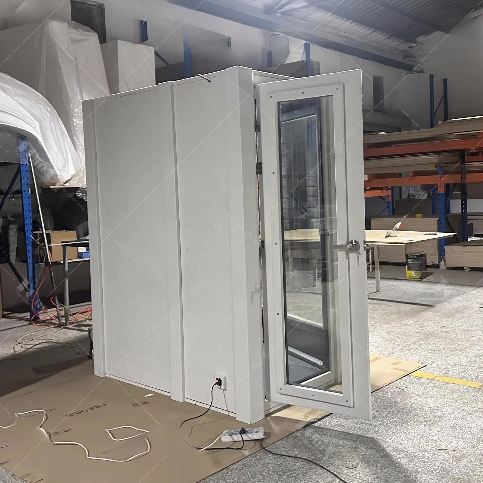 استوديو تسجيل عازل للصوت باللون الأبيض/كشك هاتف كاريوكي لغرفة تجربة الواقع الافتراضي الحية #4