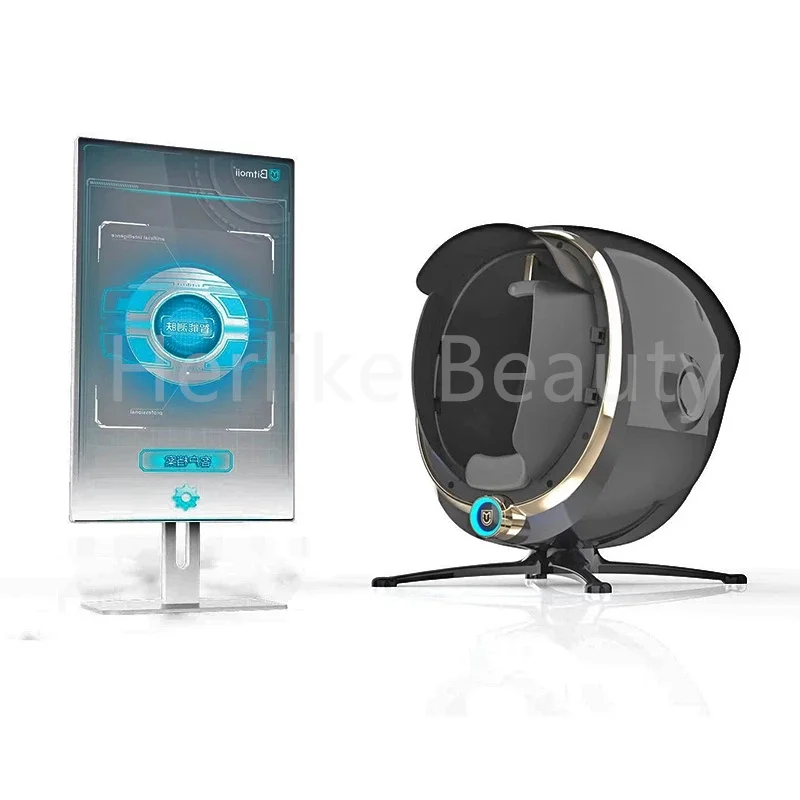 3D กระจกผิวหน้าเครื่องวิเคราะห์ผิวการทดสอบเครื่องสแกนเนอร์ทางเทคนิคเครื่อง20ล้านพิกเซลกล้อง HD สำหรับความงาม