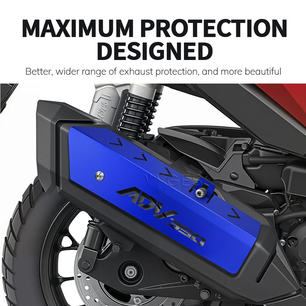 Motorcycle Accessories Exhaust Guard Exhaust Protector Scald Proof Lid Exhaust Cover For Honda ADV350 ADV 350 2022 2023 2024