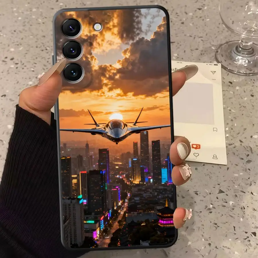 Aircraft Dominant Attitude Phone Cover Case for Samsung Galaxy A30s A06 A50 A56 A20s A03 A02s A71 A73 A53 A05 A04