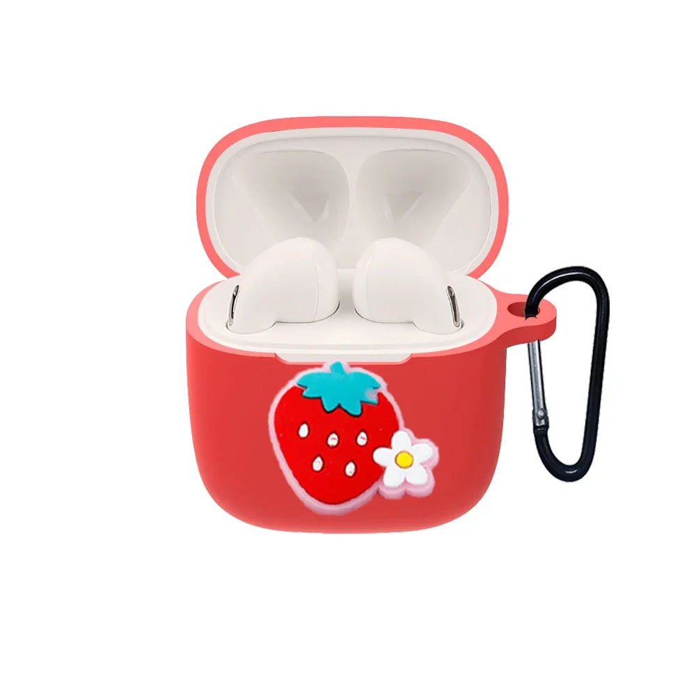 สำหรับ Baseus Bowie E8กรณีสุนัขการ์ตูนสัตว์ตลกน่ารักดอกไม้ซิลิโคนหูฟังป้องกันลื่นสำหรับ Baseus e8กรณี