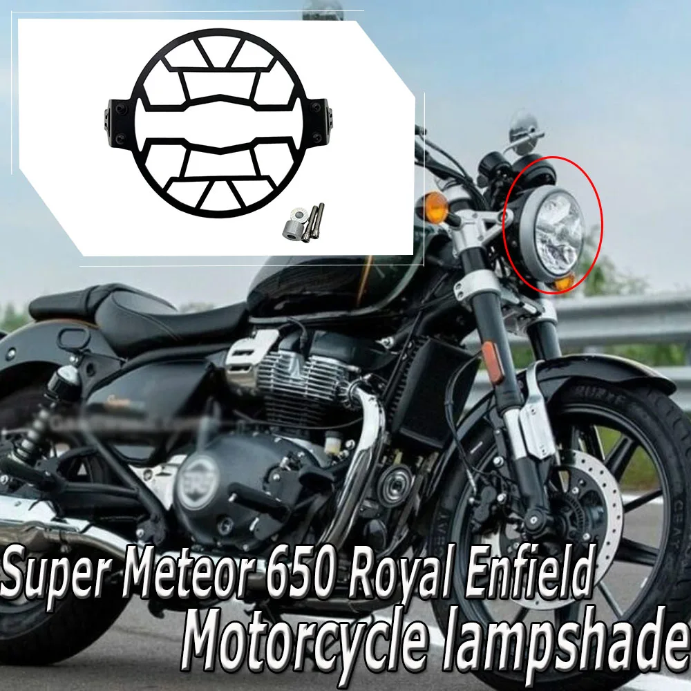 

For Super Meteor 650 Royal Enfield Meteor650 Headlight Guard Motorcycle Accessories Headlight Protection Cover