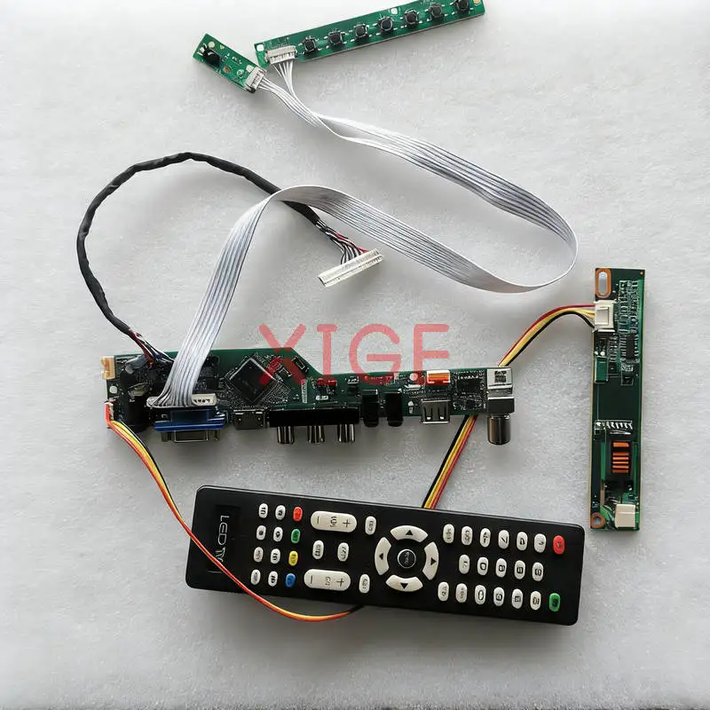 

Screen Drive Controller Board Fit N150X2 N150X6 N150X3 TX38D81VC1CA 1024x768 30 Pin LVDS 1024*768 USB+AV+VGA+HDMI 1-CCFL Kit DIY
