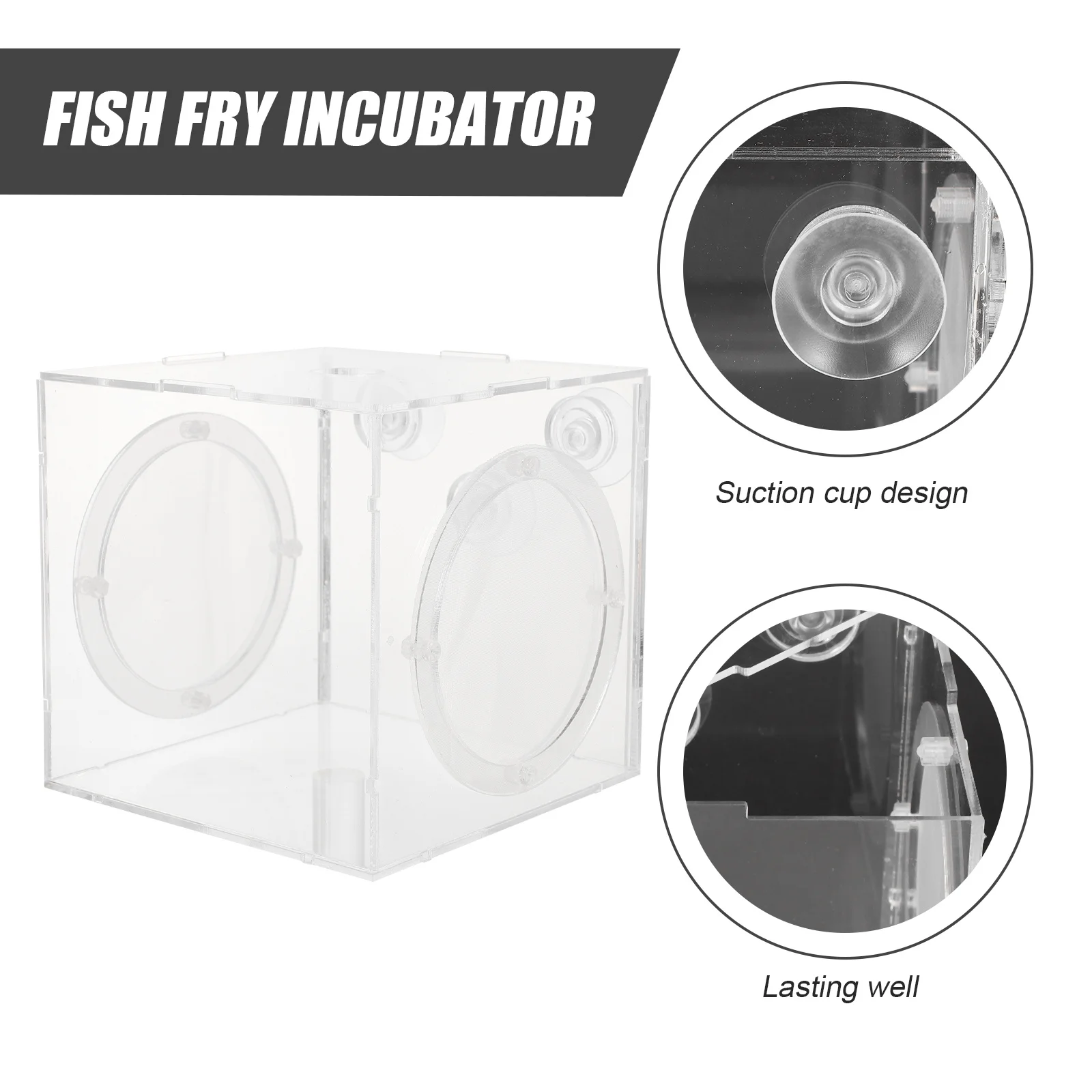 

High Grade Acrylic Fish Breeding Box Transparent Isolation Tank Durable Safe Easy Install Aquarium Accessory Fish Box