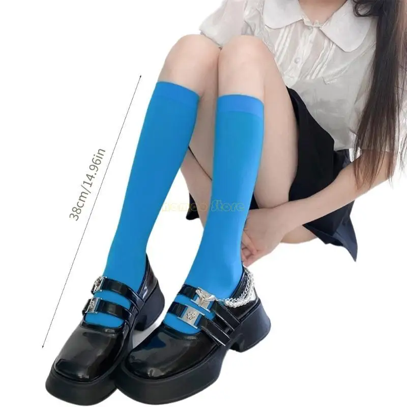 31BF ผู้หญิงเข่าถุงเท้าสูงถุงเท้าสีสันสดใสคอสเพลย์เข่าถุงน่องสูงของขวัญของขวัญ