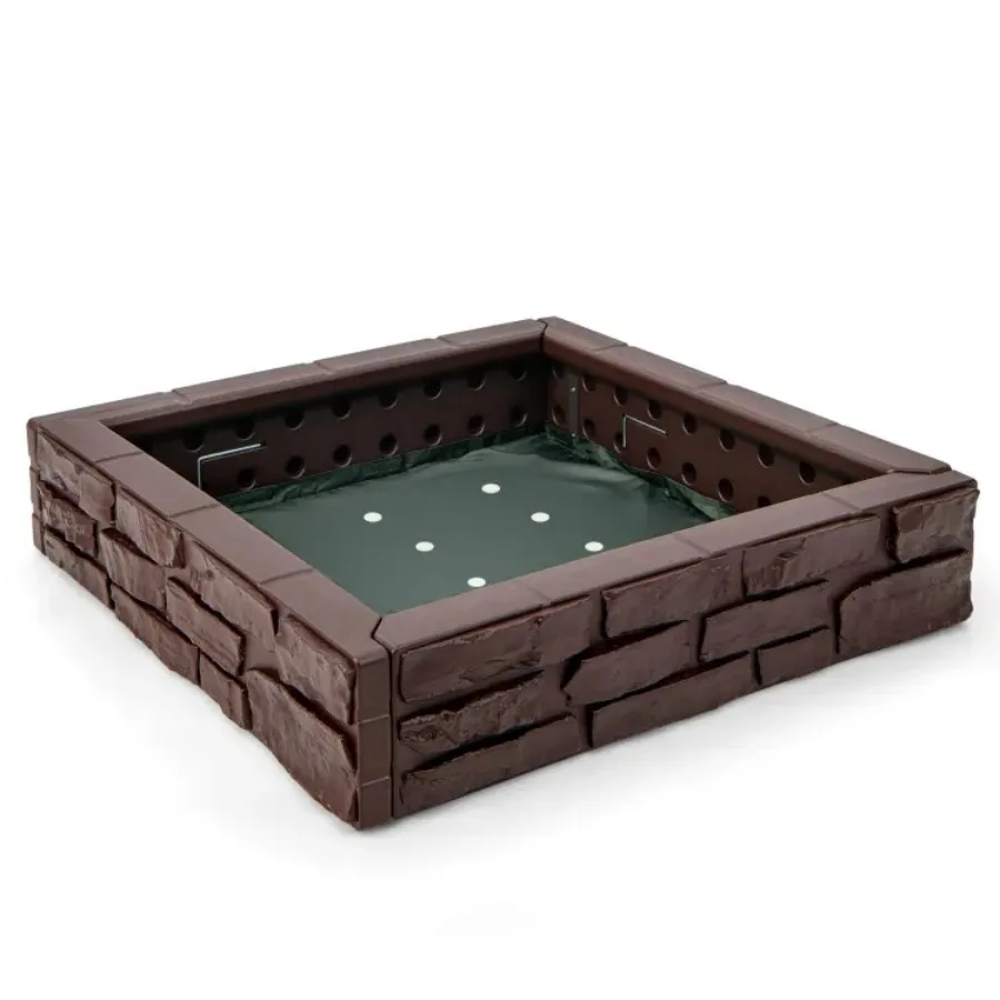 

2-In-1 HDPE Kids Sandbox with Cover and Bm Liner