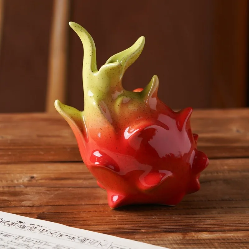 

Имитация вазы для фруктов Питайя с искусственными суккулентами, элегантный домашний декор для гостиной, прихожей, роскошный стиль, центральная часть