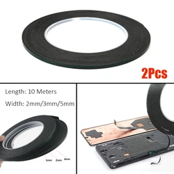 2pcs Mobile Phone LCD Curved Screen Back Glass Housing Cover Repair Foam Tape for Samsung Xiaomi Huawei Double Side Adhesive